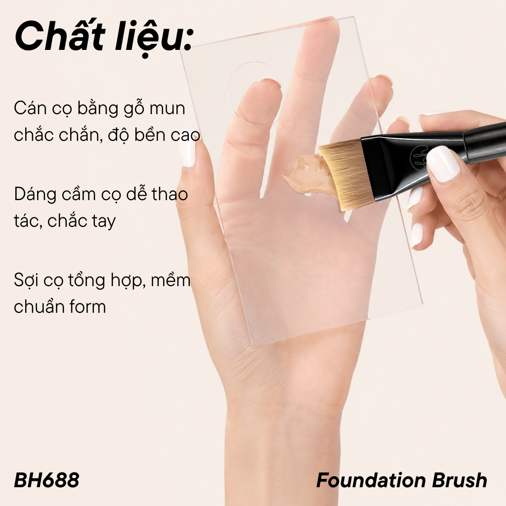  Cọ Tán Nền BH Cosmetics Foundation Brush BH688